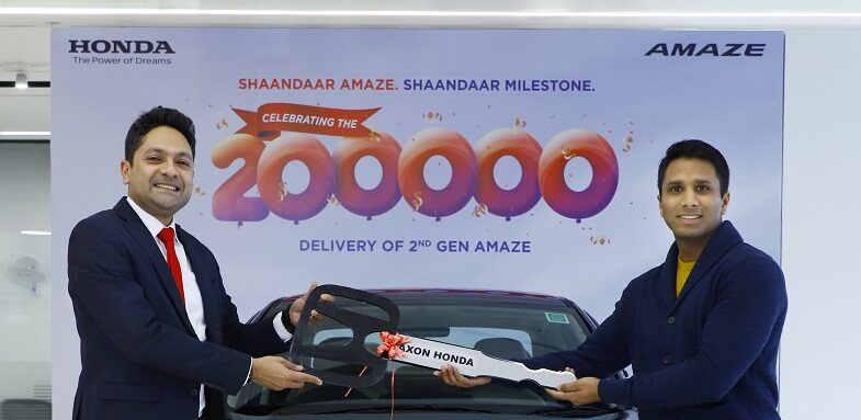 2nd Generation Honda Amaze Crosses Milestone Of 200,000 Deliveries In India