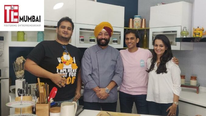 (L-R) Sanket S, Chef Harpal Singh Sokhi, Arjun Vaidya & Trisha Rajani Vaidya