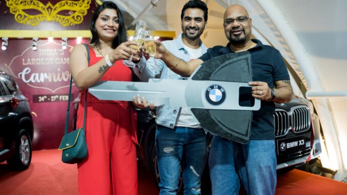 BMW X3 Winner at Gaming Carnival in Deltin Royale - Nathmal Agrawal