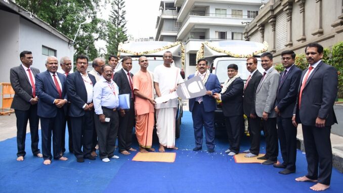 Union Bank of India donates two delivery vehicles to Akshaya Patra Foundation