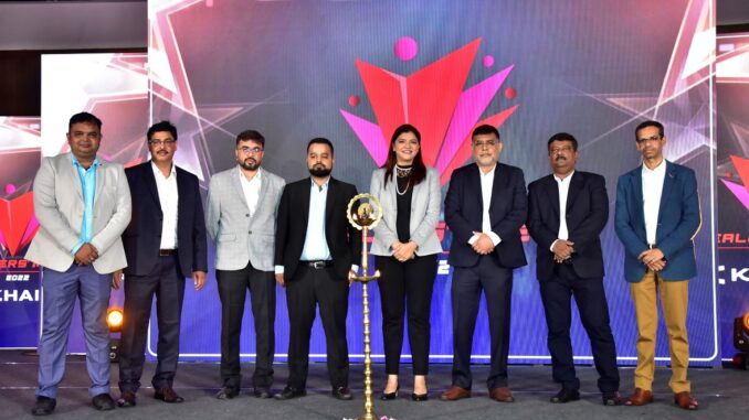 Rittick Roy Burman, Wholetime Director,Khadim India Ltd & Namrata A Chotrani, Khadim India Ltd along with the leadership team at Business Meet 2022