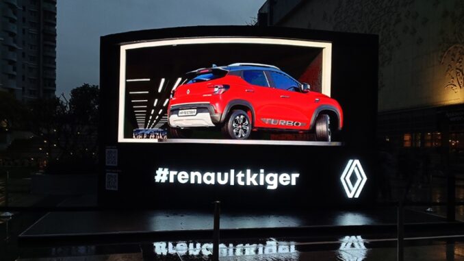 Renault India Kicked Off the First 3D Anamorphic Experience in India for Kiger