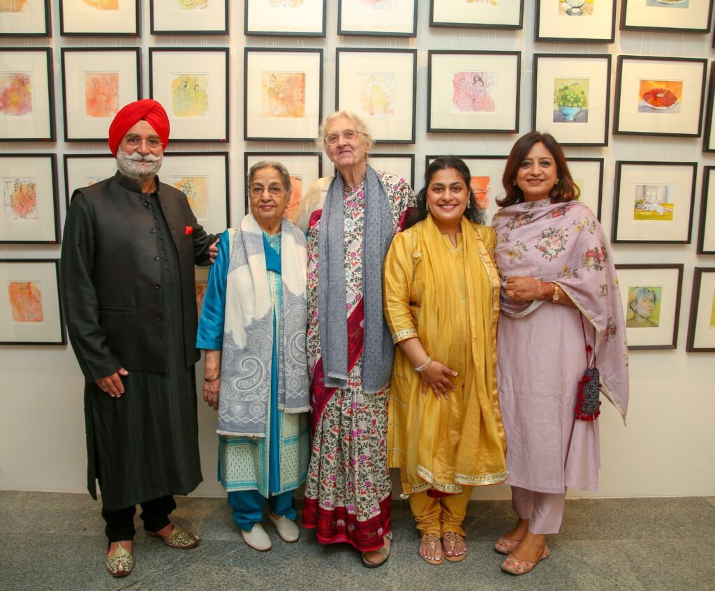 Mr. Guljit Kochhar,Mrs Gursharan Kaur,Maite Delteil,Amrita Kochhar and Vimmi Indra 