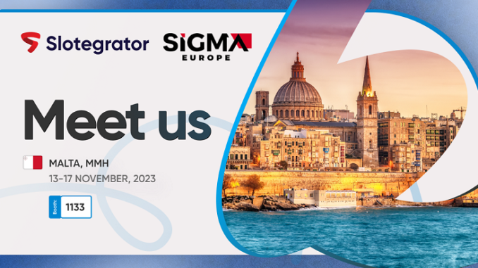 Meet Slotegrator at SiGMA Europe Summit 2023 in Malta