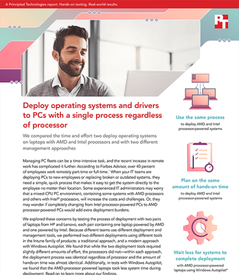 Principled Technologies Releases New Report Showing That IT Admins Can Deploy Operating Systems and Drivers to PCs