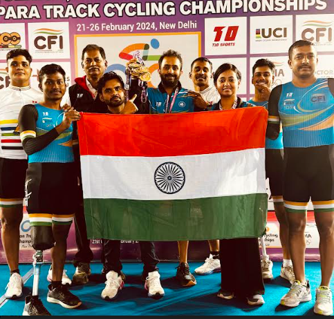 Gold medalist on para track,cyclimg championship