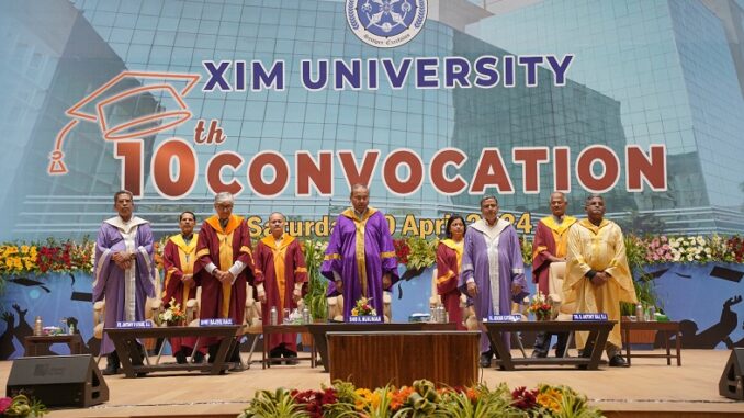 XIM University celebrated the graduation of yet another cohort of students on 20th April 2024 at the grandeur auditorium