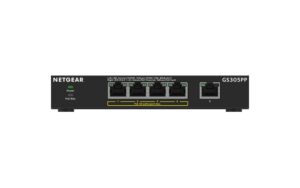 NETGEAR -- GS305PP 5-Port PoE+ Gigabit Switches