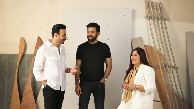 L-R Rishi Sakhuja, Yuvraj Singh Shergill and Devika Sakhuja