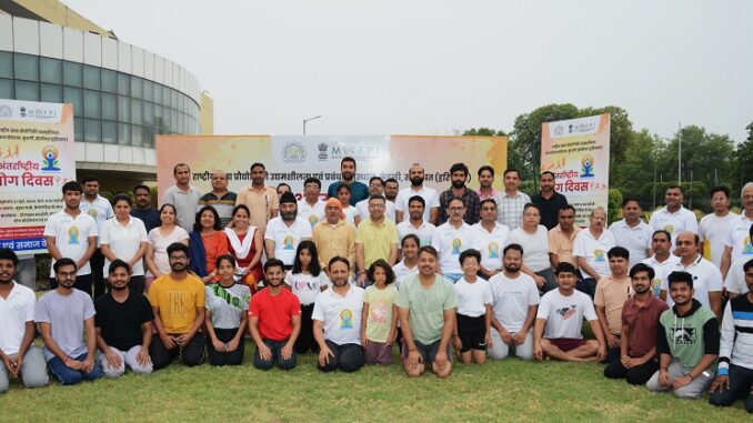 Celebration of International Yoga Day at NIFTEM-K