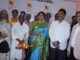 Minister Jupally Krishna Rao seen inaugurating the India Art Festival. Also seen is Parvathi Reddy_ Laxma Goud_ Rajendra Patil_ Anju Poddar and others