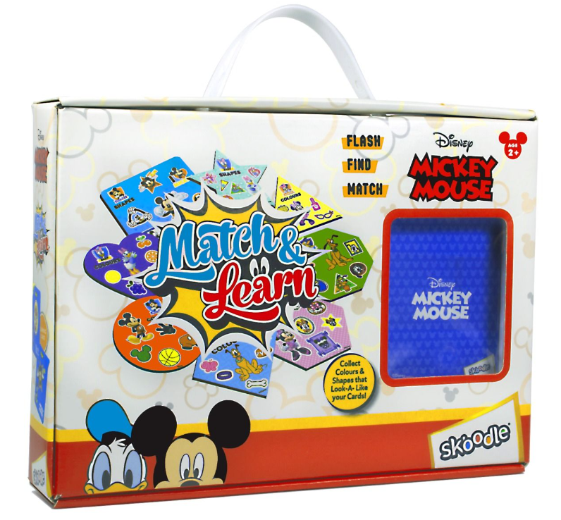 SKOODLE Disney Mickey Mouse Match & Learn Educational Brain Booster Game