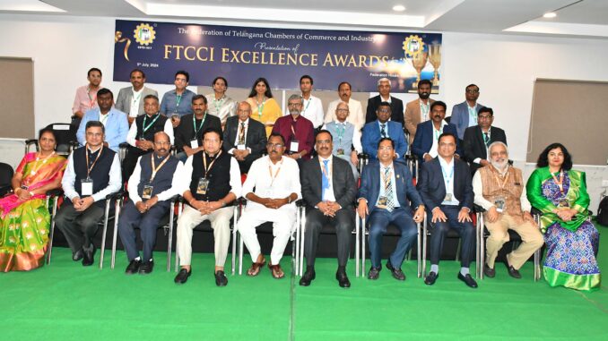 D SRIDHAR BABU MALLU RAVI AND AWARDS WINNERS OF FTCCI EXCELLENCE AWARDS 2023