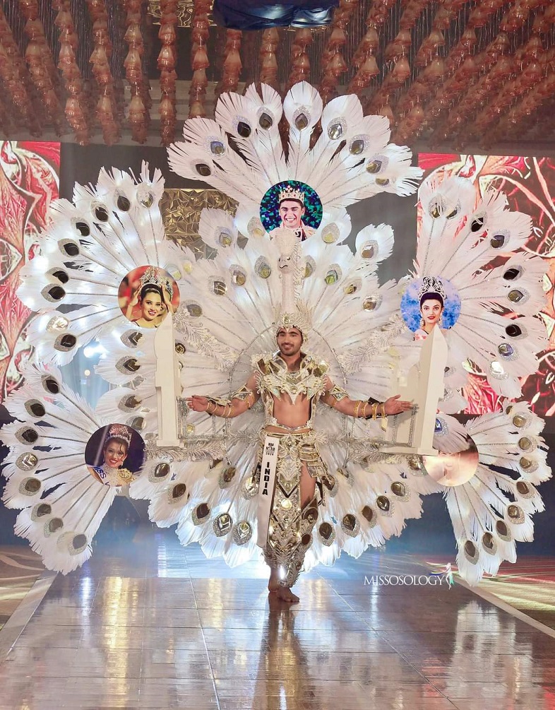 Ved Barambe Makes History as the First Indian to Win Best National Costume at the Man of the World 2024