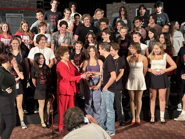 Carol Lawrence, Original Maria on Broadway in West Side Story Visits Cast of OCCT in Huntington Beach