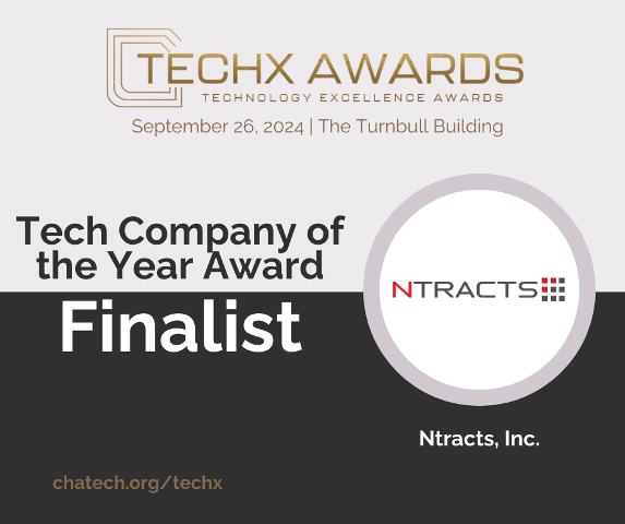 Ntracts Named as Finalist for Tech Company of the Year by the Technology Excellence (TechX) Awards