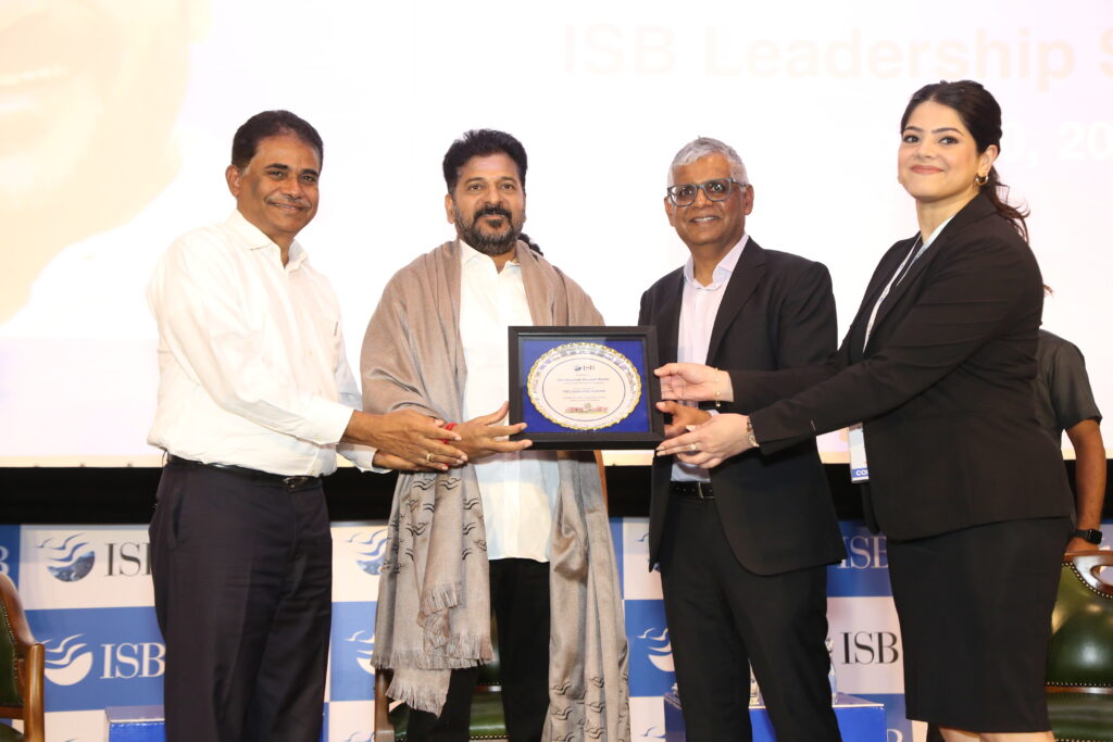 Sri Revanth Reddy Unveils Ambitious Vision for Telangana's Transformation into a USD 1 Trillion Economy at ISB Leadership Summit 2024