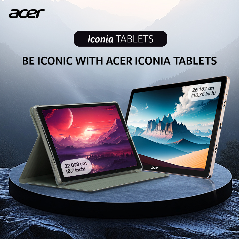 Acer India Unveils New Iconia Tablets: Power and Portability in 8.7 and 10.36 Inches