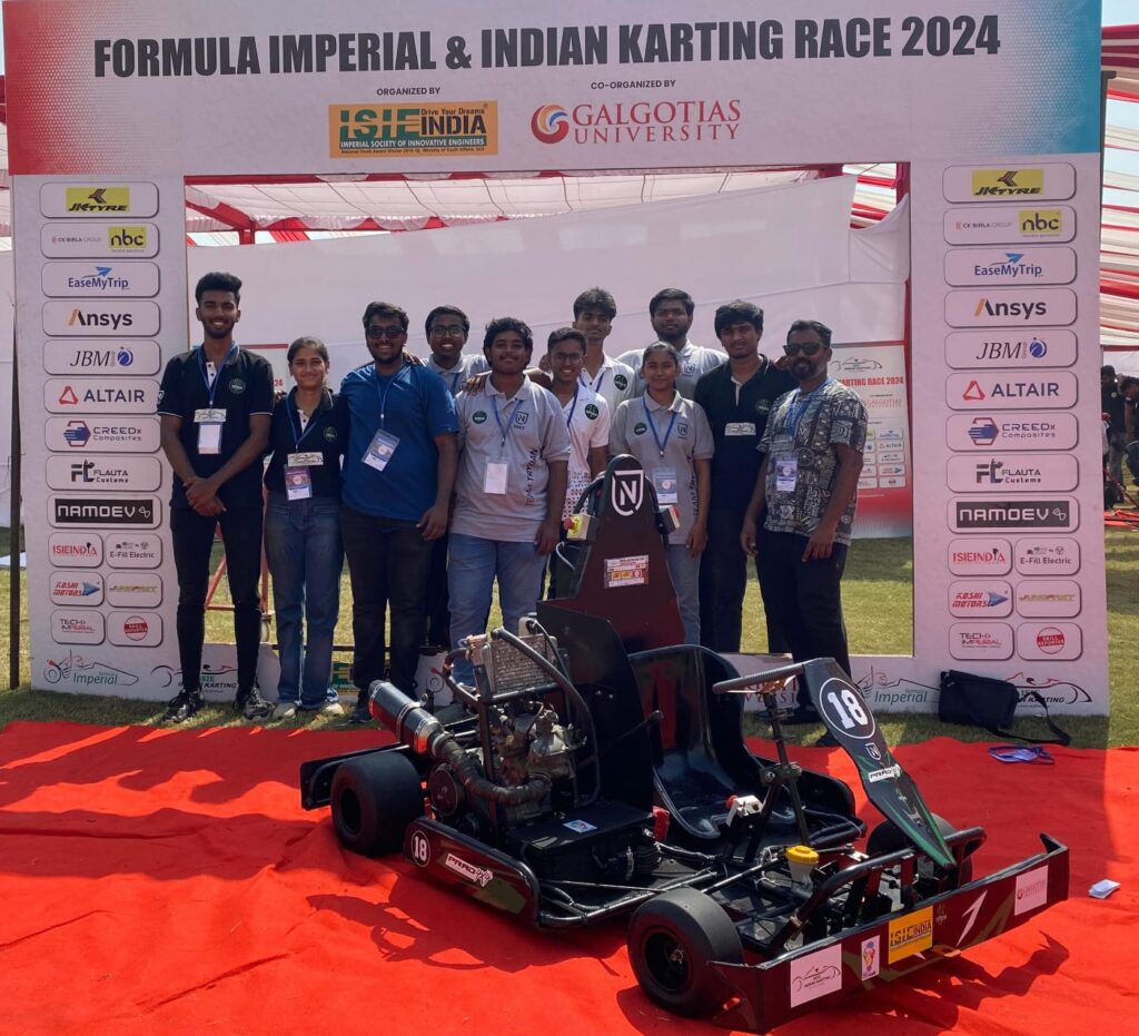 NMIT Shines at Indian Karting Race 2024 with Multiple Awards