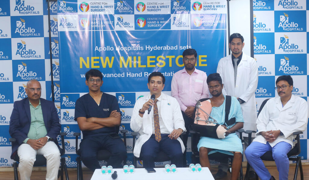 Apollo Hospitals Hyderabad Leads the Way with Microvascular Hand Replantation in Telugu States