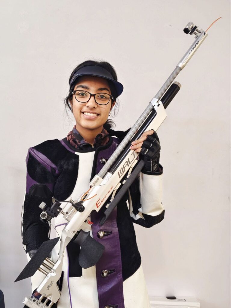 Bengaluru, November 06, 2024:  Exemplifying outstanding skill, confidence, and perseverance, Nidhi Mittal, a Grade XI student from Greenwood High International School, has emerged as champion, securing the gold medal in the U17 Air Rifle girls' category in the 6th edition of ISSO India shooting competition, recently held in Gurgaon. Nidhi scored 399 out of 400 in a near-perfect score for her exceptional achievement in her pursuit of excellence in sports where she showed her skills in marksmanship, focus, and adaptability.

This prestigious competition, organized by the International Schools Sports Organization (ISSO), garnered over 115 participants from 52 international curriculum schools across India, all affiliated with Cambridge and IB and other international boards. ISSO is officially linked with the School Games Federation of India (SGFI), with ISSO athletes regularly competing in the SGFI National School Games since 2017. ISSO aims at encouraging sports across all international curriculum schools all over India, and strives to grow athletic talent through a well-established platform while giving students an opportunity to compete nationally as well as internationally.

Reflecting on her victory, Nidhi Mittal said, "Winning the gold medal at the ISSO championship has been a dream come true. The experience I gained at the competition made me realize the importance of proper preparation and mental toughness and the elements of focus, technique, and managing pressure play a crucial role in competitive shooting”

"We are extremely proud of Nidhi’s achievement at the ISSO India shooting championship.” stated Ms. Niru Agarwal, Managing Trustee of Greenwood High International School. “Her hard work and determination are truly inspiring, and this journey speaks to what can be achieved when passion is replete with commitment. It is quite inspiring and satisfying to watch her take up the challenge and use her talent, focus and expertise in this intensely competitive environment.”

Nidhi has an impressive track record of competitive shooting.  Among her achievements are two gold medals with the senior and junior teams, besides an individual bronze medal in the sub-youth category at the 12th Karnataka State Championship, July 2024, where she has achieved an overall state ranking of 6th.

The International Schools Sports Organization (ISSO) provides an excellent platform for students to apply skills like discipline, strategic thinking, and resilience, which are essential in sports. Looking ahead, Greenwood High encourages students to constantly challenge themselves, work together and face athletic competition and they remain committed to supporting young talented individuals in the years ahead in the pursuit of their passion for sport while learning and developing lifelong skills.

 