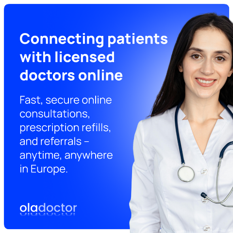 Oladoctor Launches in Spain, Portugal, France, and Germany, Connecting Patients with Licensed Doctors Online