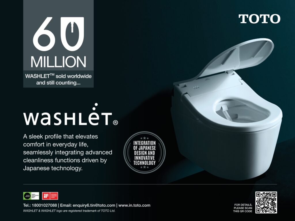 TOTO India Doubles WASHLET Sales in Three Years, Hits 60 Million Global Sales Milestone