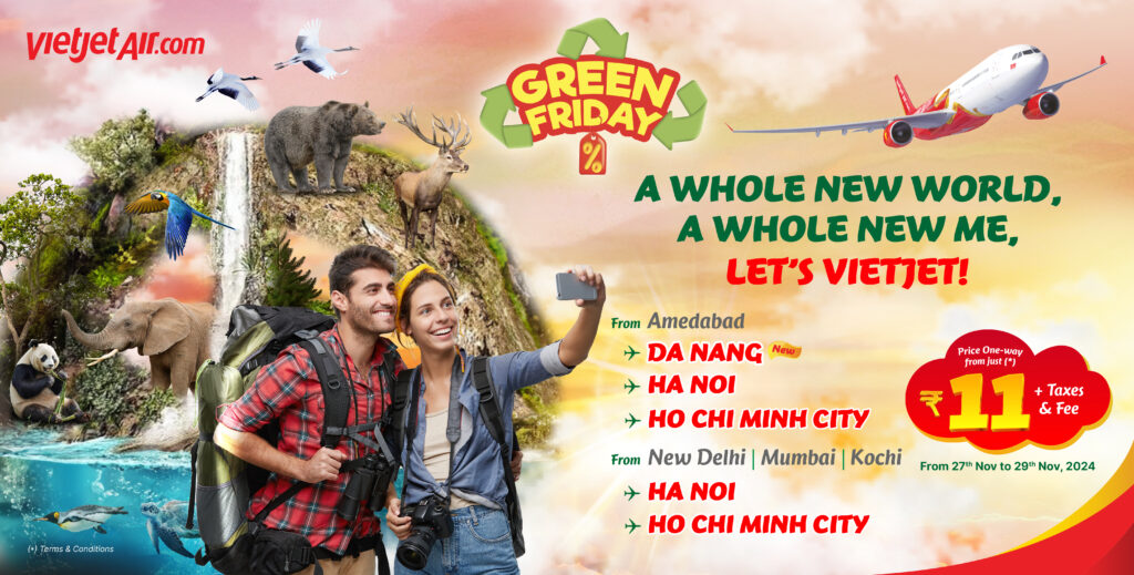 "Go Green This Friday: Vietjet’s Sustainable Fares Take Flight with Major Discounts!"

