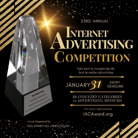 Web Marketing Association's 23rd IAC Awards to Name Best Online Advertising Campaigns