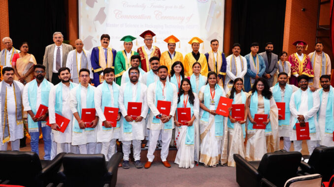 IIP Hosts First Convocation of Master of Science in Packaging Technology