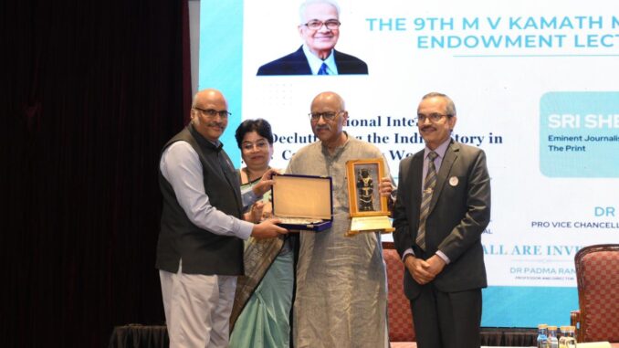 Shekhar Gupta’s Address at Dr. M.V. Kamath Endowment Lecture Focuses on National Growth and Reform 