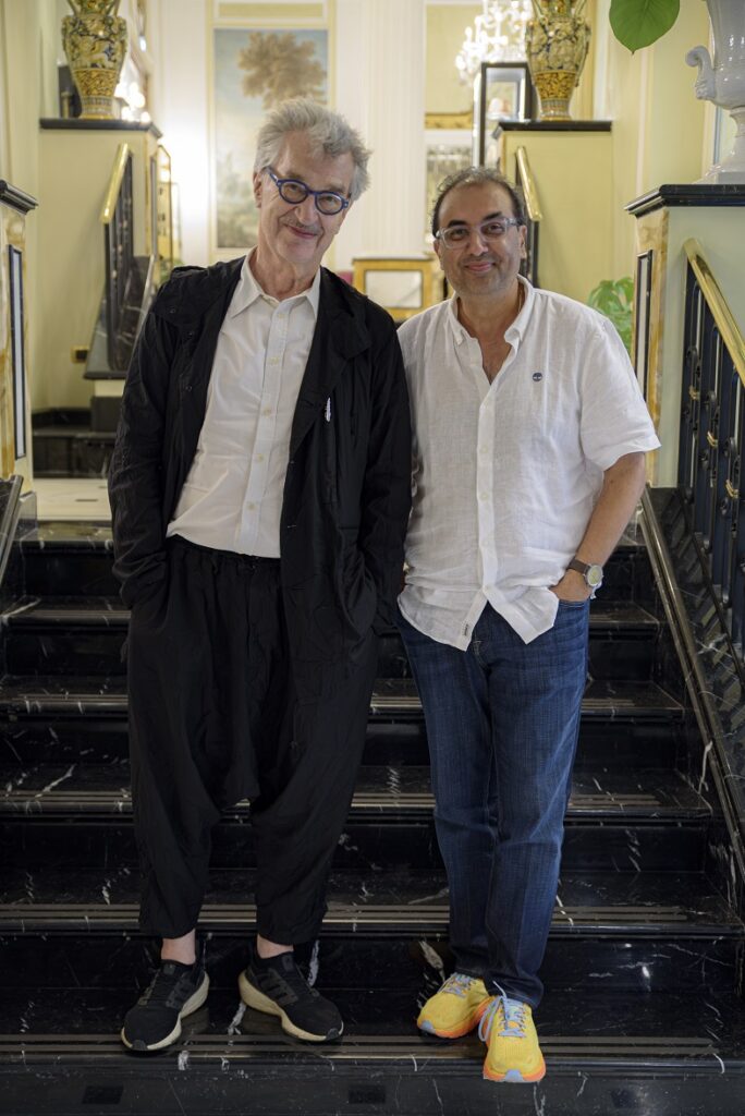 Wim Wenders and Shivendra Singh Dungarpur - credit Valerio Greco 