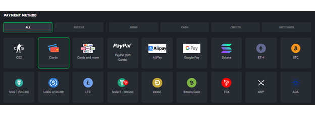 CSGORoll offers an extensive range