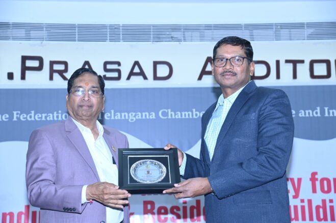 DR. SURESH KUMAR SINGHAL SEEN WELCOMING Y NAGI REDDY