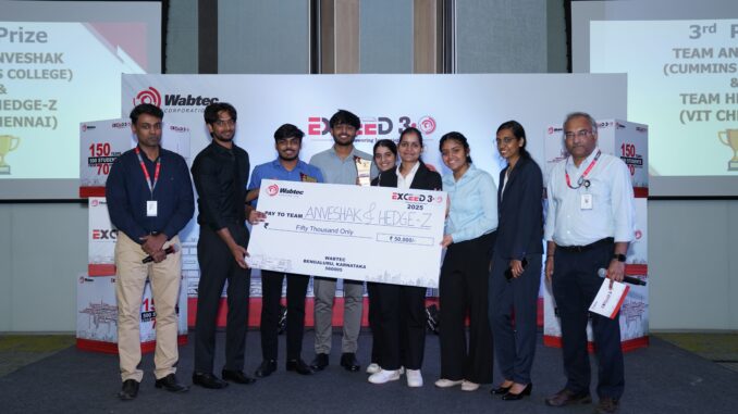 Wabtec Secures Innovation Milestone with 'Exceed 3.0 Campus Challenge' Winners in India