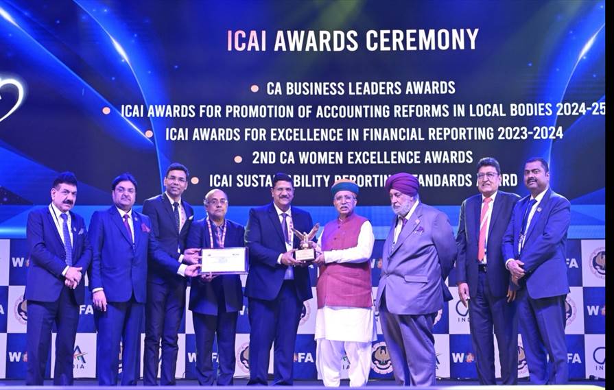 RITES Secures ‘Gold’ ICAI Award for Excellence in Financial Reporting