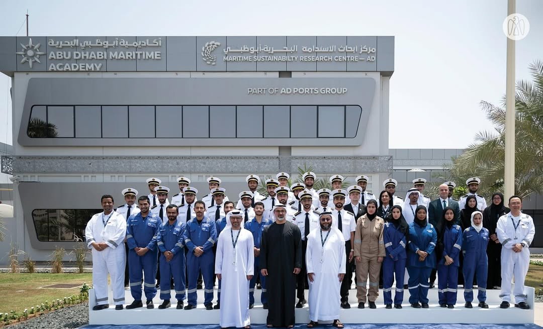 Khaled bin Mohamed bin Zayed Tours AD Ports Group’s Abu Dhabi Maritime Academy 