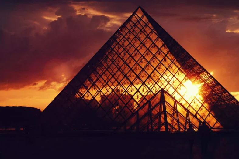 The Glass Pyramid in Louvre Museum