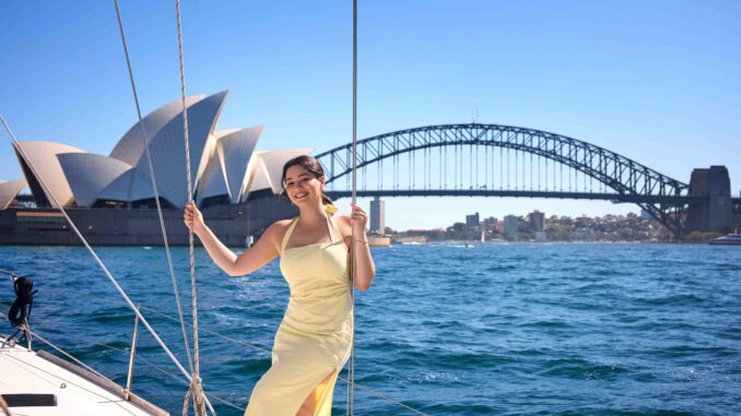 Sara near Sydney Opera House