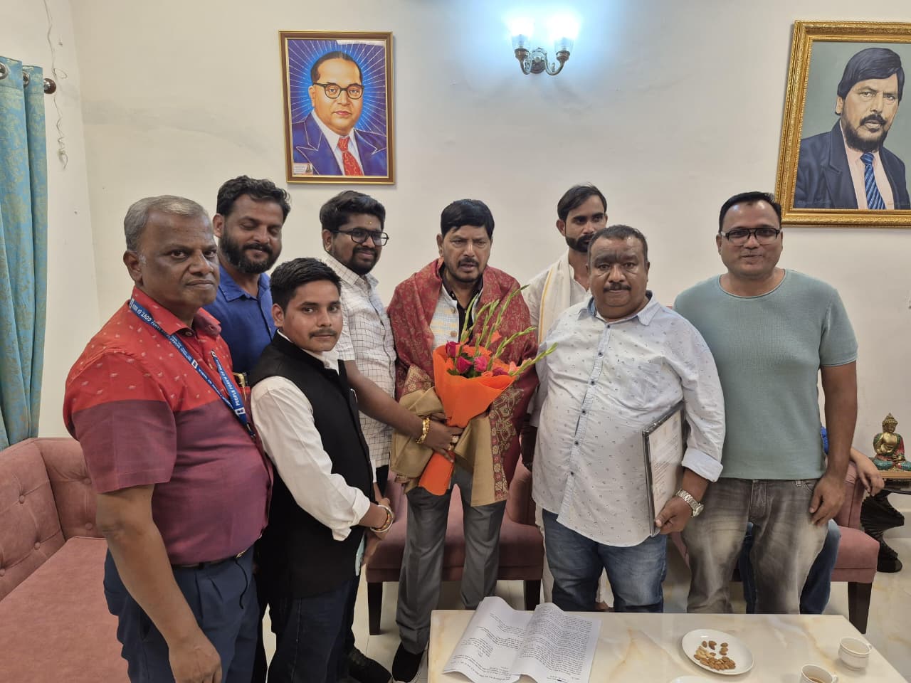 Dr. Bhargav Mallappa Meets Minister of State for Social Justice and Empowerment Dr. Ramdas Athawale