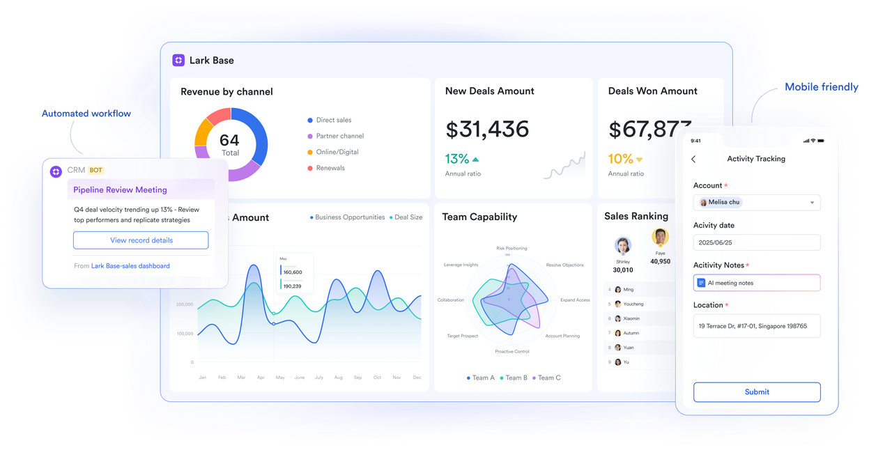 Lark Base project management
