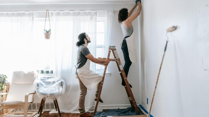 Ceiling paint design for bedroom