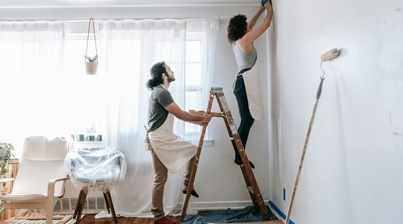 Ceiling paint design for bedroom