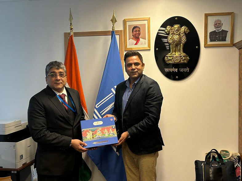 Shri Krishna Leela Collection Presented to Shri Vishal V. Sharma, Ambassador of India to UNESCO, Paris
