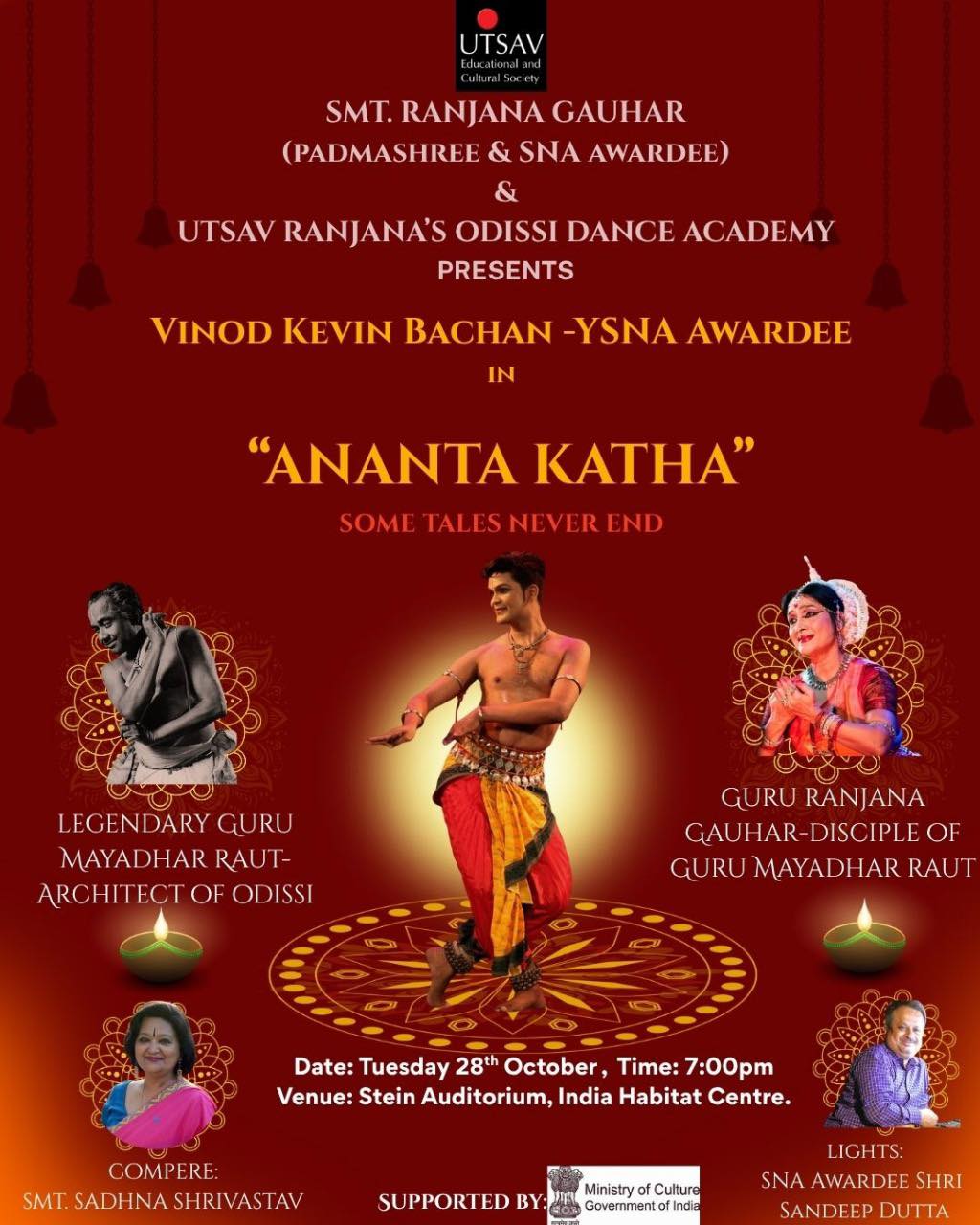 Anantha Katha celebrates eternal tales through Odissi by award-winning dancer Vinod Kevin Bachan