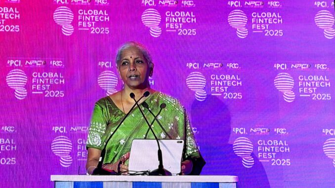 Finance Minister Smt. Nirmala Sitharaman Announces  Launch of Foreign Currency Settlement System at GFF 2025