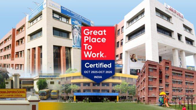 Seth Anandram Jaipuria Group of Educational Institutions certified Great Place To Work for 5th year