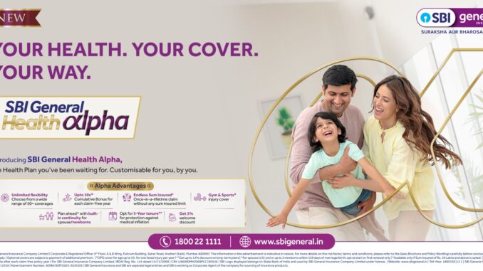 SBI General Insurance launches “Health Alpha” An industry-first product after GST reform