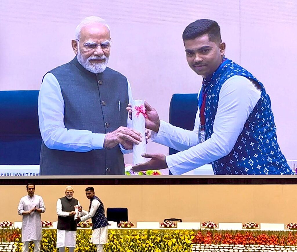 Hon’ble Prime Minister of India Felicitates Toyota Kaushalya Trainee as National Topper in DGT Examination 2024