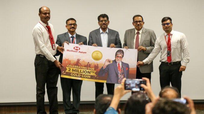 Muthoot Aurum Crosses Two Million Gold Coin Sales Milestone Across India